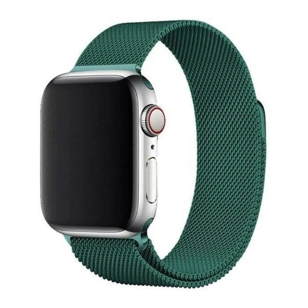 Kellarihm Magnetic Strap Watch Strap 6/5/4/3/2 / SE (40mm / 38mm) Magnetic Band Bracelet (Green) цена и информация | Nutikellade aksessuaarid ja tarvikud | hansapost.ee