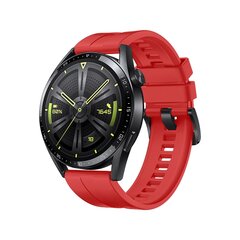 Kellarihm Strap One silicone band strap bracelet for Huawei Watch GT 3 42 mm (Red) hind ja info | Nutikellade aksessuaarid ja tarvikud | hansapost.ee