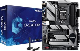 Asrock W480 CREATOR motherboard Intel W480 LGA 1200 ATX цена и информация | Материнские платы	 | hansapost.ee