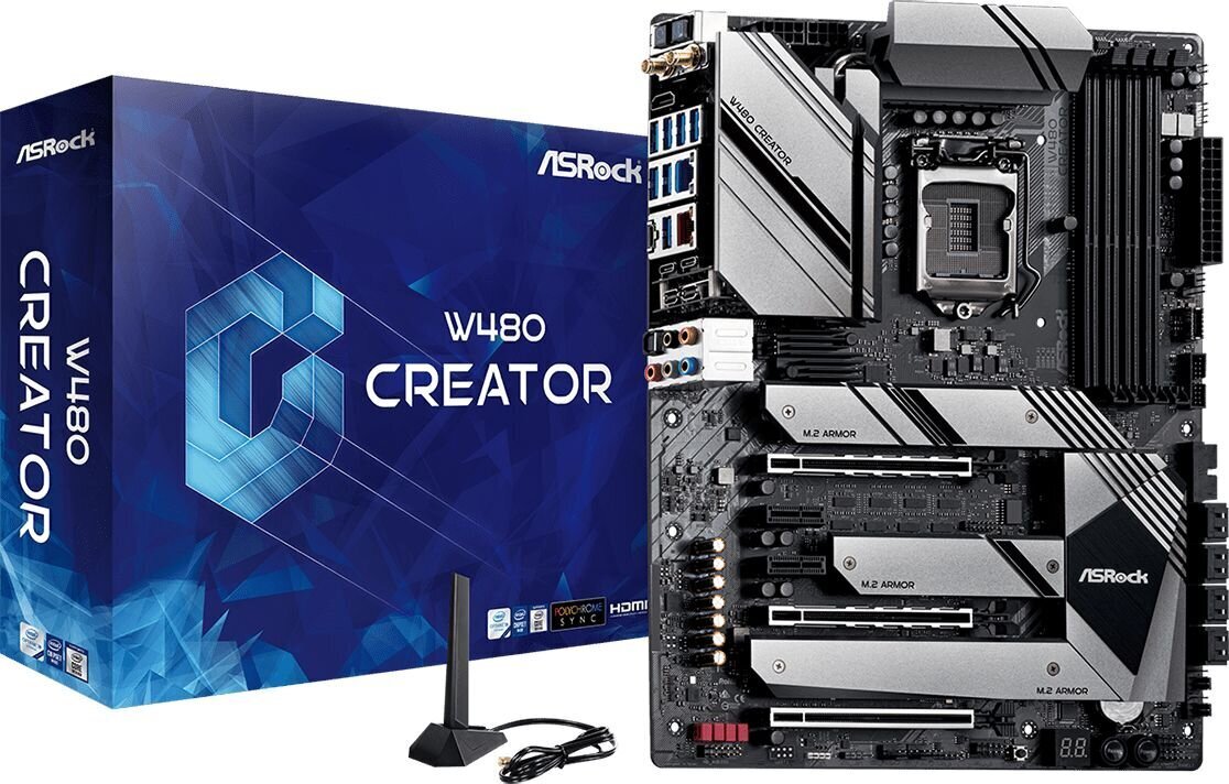 Asrock W480 CREATOR emaplaat Intel W480 LGA 1200 ATX цена и информация | Emaplaadid | hansapost.ee