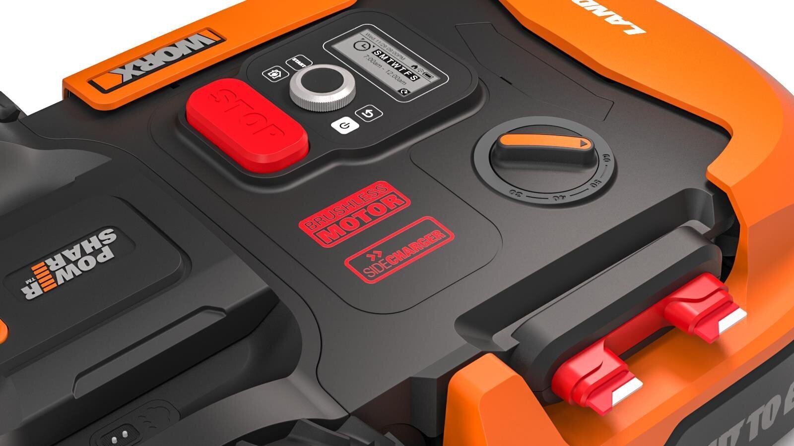 WORX WR147E.1 lawn mower Robotic lawn mower Battery Black, Orange цена и информация | Robotmuruniidukid | hansapost.ee