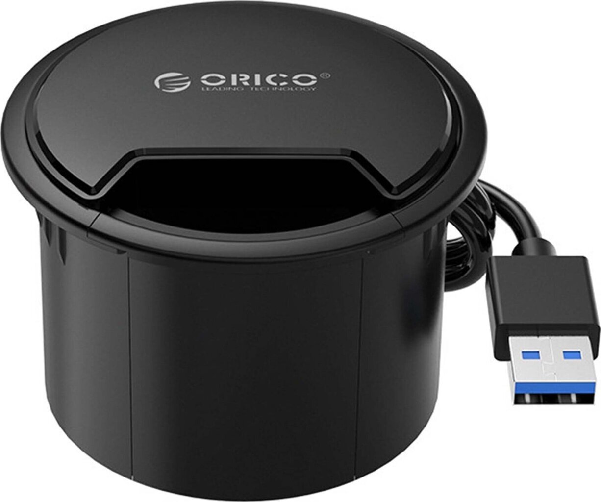 Orico Mitmefunktsionaalne Hub 3.1 Lauaarviku Power Grommet цена и информация | USB adapterid ja jagajad | hansapost.ee