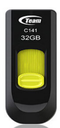 Team Group C141 USB-mälupulk 32 GB USB Type-A 2.0 must, kollane цена и информация | Mälupulgad | hansapost.ee