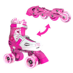 Yvolution Roller-Rollers Neon Combo suurus 30-33 roosa hind ja info | Yvolution Sport, puhkus, matkamine | hansapost.ee