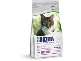 Bozita hair&amp;skin salmon 400g цена и информация | Сухой корм для кошек | hansapost.ee