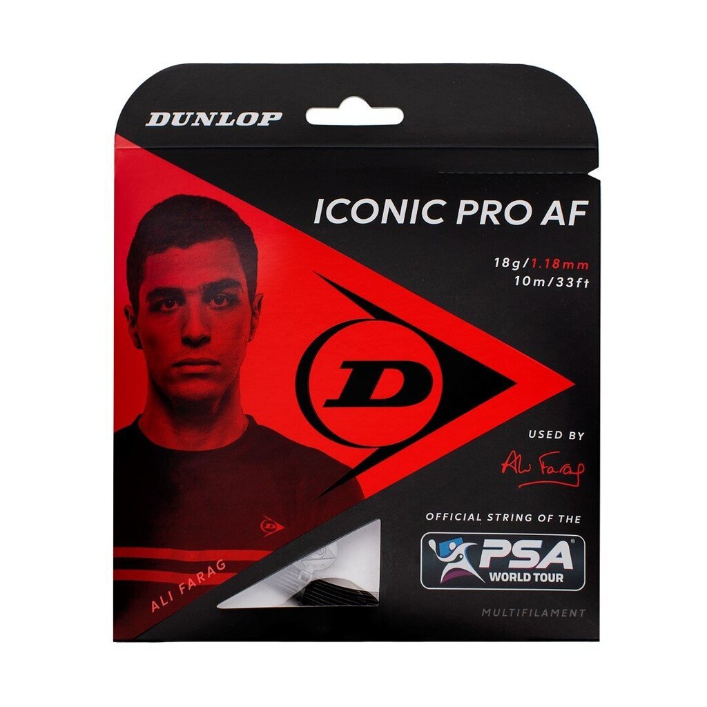 Keeled squash-reketile Dunlop Iconic Pro AF, 18G/1.25mm цена и информация | Välitennise tooted | hansapost.ee