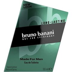 Bruno Banani Made For Men EDT для мужчин, 30 мл цена и информация | Духи для Него | hansapost.ee