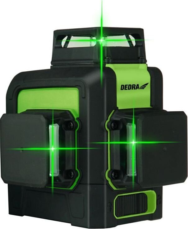 Lasernivelliir 3D, roheline Dedra MC0904 цена и информация | Käsitööriistad | hansapost.ee