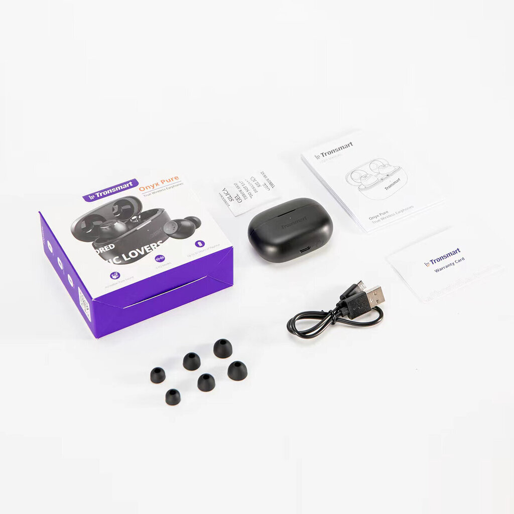 TronsmArt Onyx Pure Hybrid Dual Driver TWS Bluetooth 5.3 Black hind ja info | Kõrvaklapid | hansapost.ee