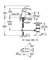 Grohe Eurosmart смеситель для биде, S-размер, хром, 32929002 цена и информация | Смесители | hansapost.ee