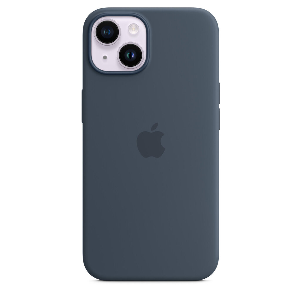 iPhone 14 Silicone Case with MagSafe - Storm Blue hind ja info | Telefonide kaitsekaaned ja -ümbrised | hansapost.ee