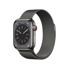 Apple Watch Series 8 GPS + Cellular 45mm Graphite Stainless Steel Case ,Graphite Milanese Loop MNKX3UL/A hind ja info | Nutikellad, laste nutikellad | hansapost.ee