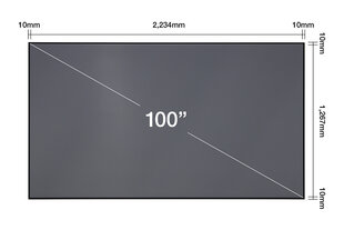 Epson ELPSC35 projitseerimisekraan 2,54 m (100") V12H002AD0 hind ja info | Projektori ekraanid | hansapost.ee
