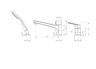 3-osaline vannisegisti Deante Jasmin nero price and information | Bathroom faucets | hansapost.ee