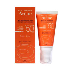 Päikesekaitsekreem Avene Eau Thermale Face Cream SPF50+, 50ml hind ja info | Päikesekaitse ja päevitusjärgsed kreemid | hansapost.ee