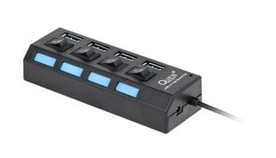 Quer Pro Adapter 3.0 USB Hubs 1 x 4 Black hind ja info | USB adapterid ja jagajad | hansapost.ee