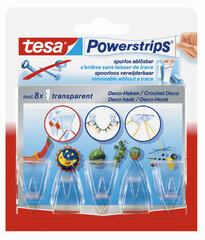 Läbipaistvad nagid TESA PowerStrips Deco, 5 tk hind ja info | Vannitoa aksessuaarid | hansapost.ee