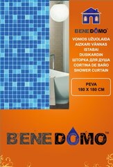 PEVA занавес для ванной 180x180 см "Benedomo" цена и информация | Аксессуары для ванной комнаты | hansapost.ee