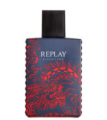 Tualettvesi Replay Signature Red Dragon EDT meestele 50 ml hind ja info | Parfüümid meestele | hansapost.ee