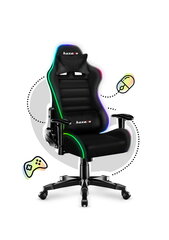 Laste Mänguritool Huzaro Ranger 6.0 RGB, must hind ja info | Kontoritoolid | hansapost.ee