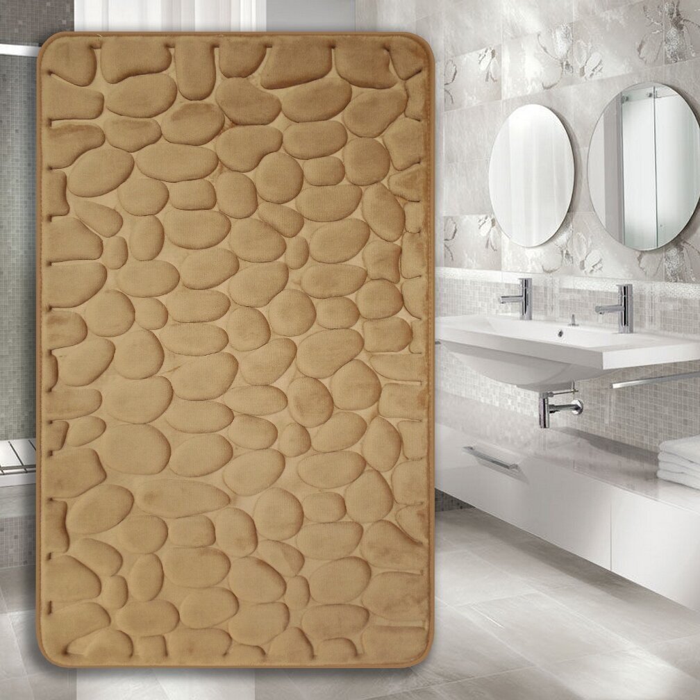 Vaip Memory foam Benedomo Dark beige, 60x100 cm hind ja info | Vannitoa aksessuaarid | hansapost.ee