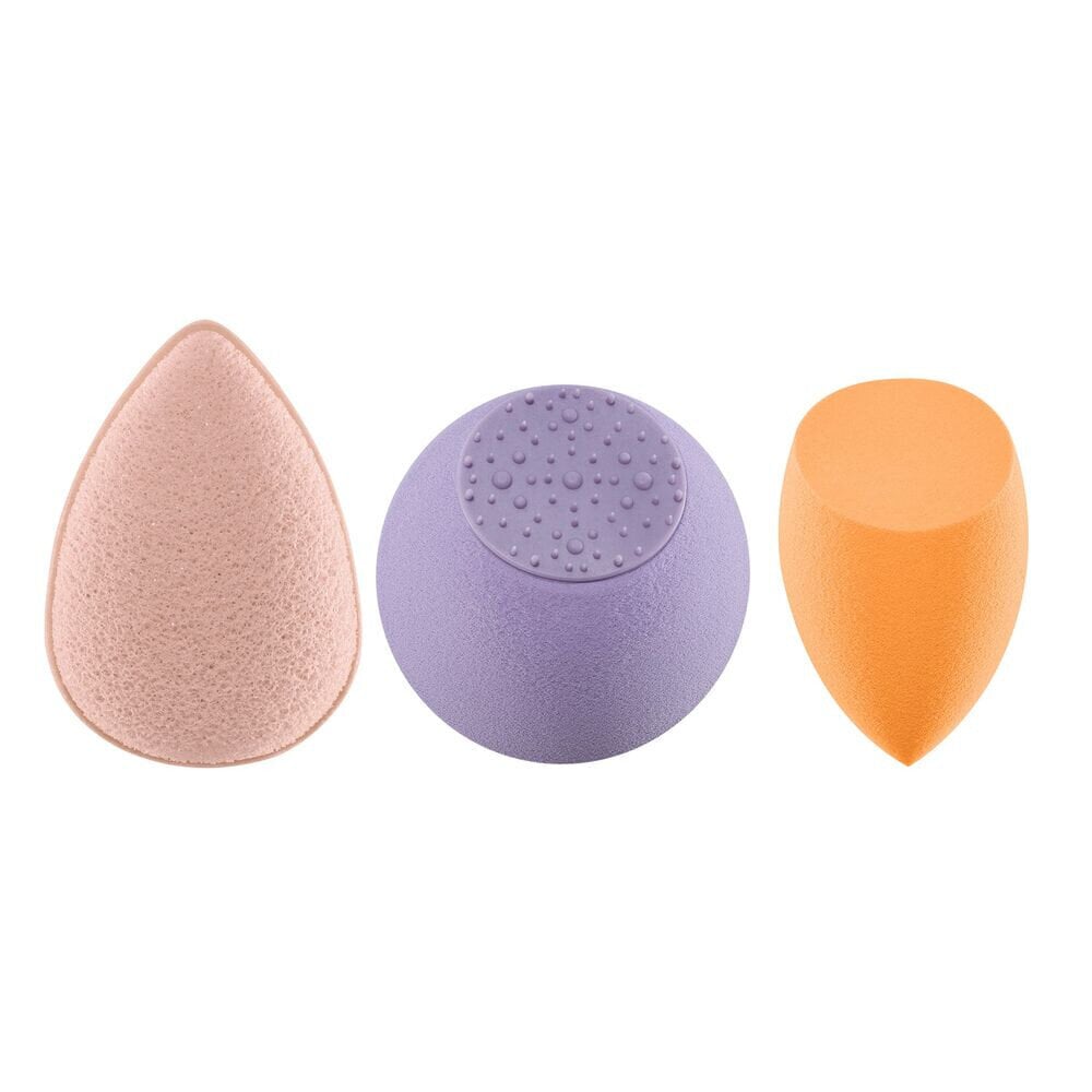 Meigi käsn Real Techniques Sponge + Glow Radiance Complexion (3 pcs) hind ja info | Meigipintslid ja meigikäsnad | hansapost.ee