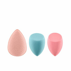 Meigi käsn Real Techniques Pro-Matte Poreless Perfection Mitmevärviline (3 pcs) hind ja info | Meigipintslid ja meigikäsnad | hansapost.ee