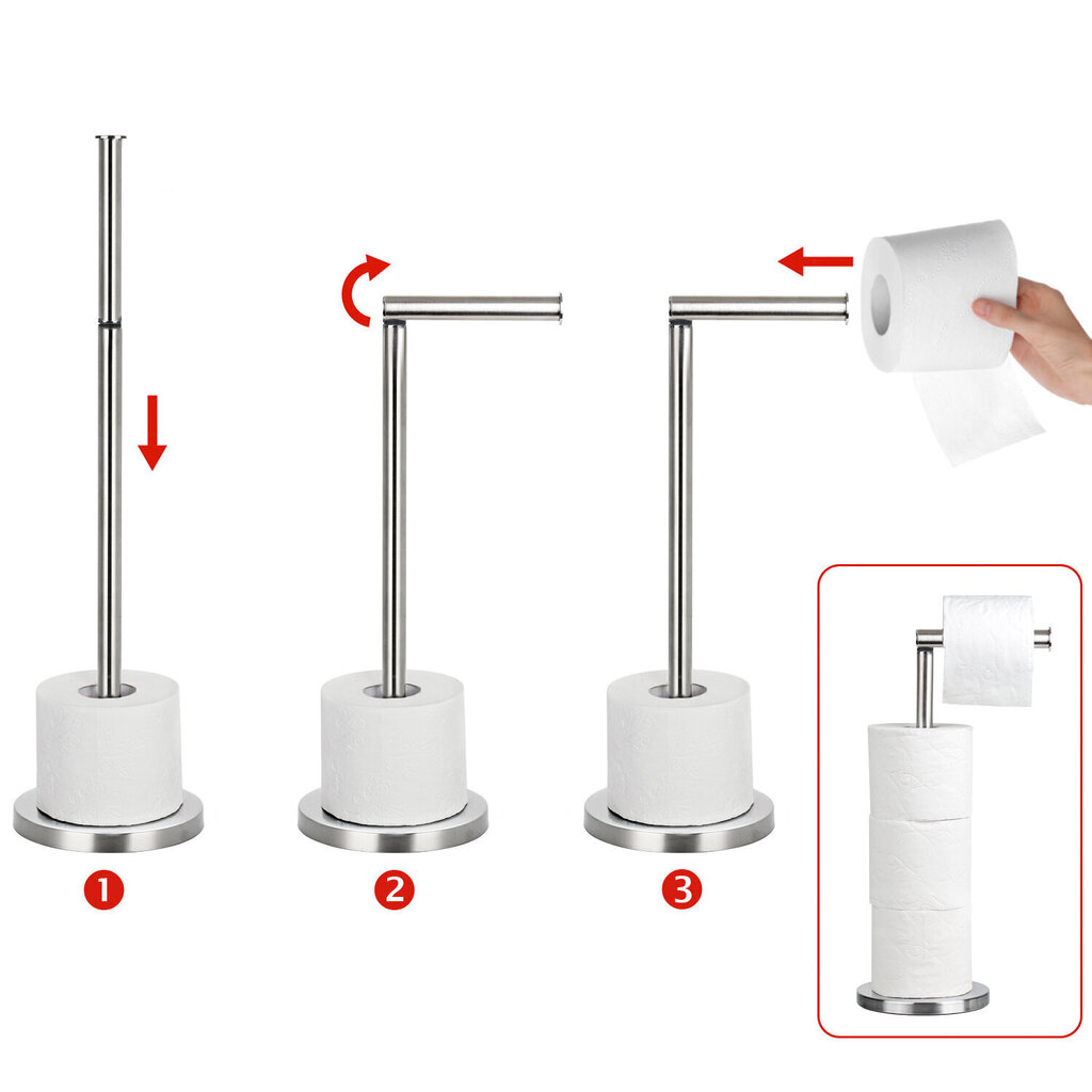 Tualettpaberihoidja Tatkraft Kiara hind ja info | Vannitoa aksessuaarid | hansapost.ee