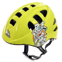 Детский велосипедный шлем Meteor MA-2 Monsters, желтый цена и информация | Шлемы | hansapost.ee