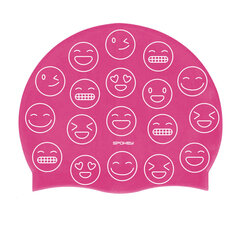 Детская шапочка для плавания Spokey Emoji, розовая цена и информация | Шапки для плавания | hansapost.ee