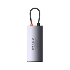 Hub 4in1 Baseus Metal Gleam Series, USB-C to 3x USB 3.0 + Ethernet RJ45 цена и информация | Адаптеры и USB-hub | hansapost.ee