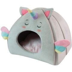 Croci Pet bed Fluffy Unicorn pesa-maja kassile 43x33x39cm hind ja info | Pesad, asemed | hansapost.ee