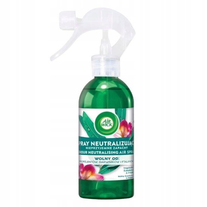 Ebameeldivaid lõhnu neutraliseeriv sprei Air Wick Spray Tropical Eucalyptus & Fresia, 237ml цена и информация | Õhuvärskendajad | hansapost.ee