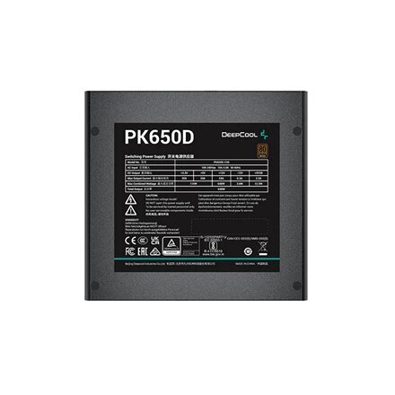 Deepcool R-PK650D-FA0B-EU цена и информация | Toiteplokid | hansapost.ee