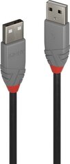 CABLE USB2 A-A 3M/ANTHRA 36694 LINDY hind ja info | Lindy Mobiiltelefonid ja lisatarvikud | hansapost.ee