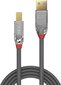 CABLE USB3.0 A-B 3M/CROMO 36663 LINDY hind ja info | Mobiiltelefonide kaablid | hansapost.ee