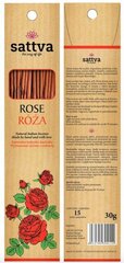 Благовонные палочки с ароматом розы Sattva Ayurveda Rose, 15 шт цена и информация | Ароматы для дома | hansapost.ee