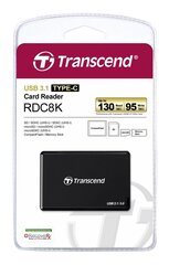 Kaardilugeja Transcend TS-RDC8K2, USB Type C hind ja info | Lisatarvikud mobiiltelefonidele | hansapost.ee