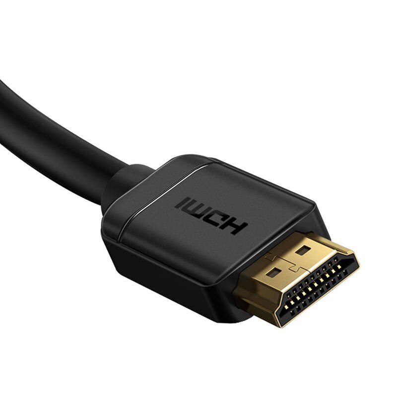 Baseus High Definition Series HDMI 2.0 cable, 4K 60Hz, 0.75m (black) hind ja info | Juhtmed ja kaablid | hansapost.ee