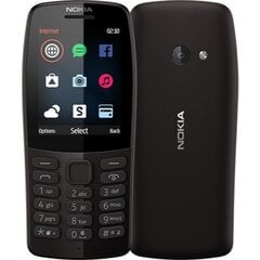 Mobiiltelefon Nokia 210, Dual Sim, Must hind ja info | Telefonid | hansapost.ee
