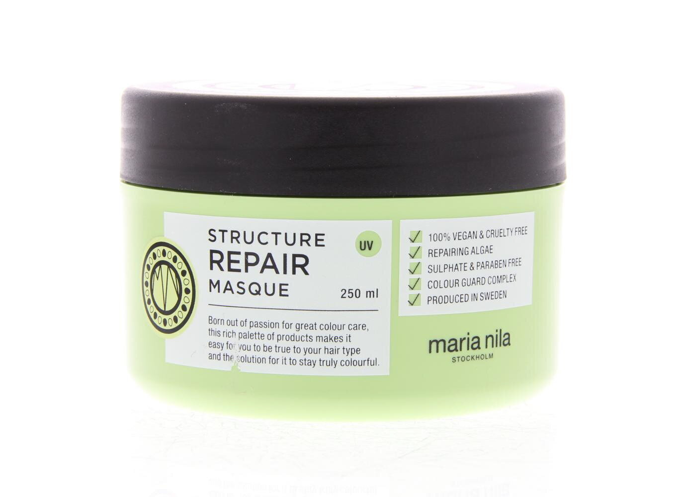 Niisutav juuksemask Maria Nila Structure Repair Masque, 250 ml цена и информация | Juuksemaskid, õlid ja seerumid | hansapost.ee