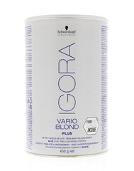 Пудра для осветления волос Schwarzkopf Igora Vario Blond, 450 г цена и информация | Краска для волос | hansapost.ee