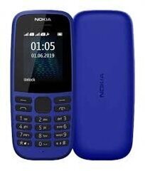 Nokia 105 SS (2019) sinine hind ja info | Telefonid | hansapost.ee