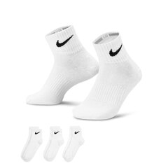 Короткие носки Nike, 3 шт, белые цена и информация | Замшевые мокасины NESSI  | hansapost.ee