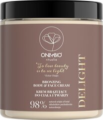 Keha- ja näo pruunistav kreem Onlybio Ritualia Delight Bronzing Body and Face Cream, 250ml hind ja info | Kehakreemid, kehaõlid ja losjoonid | hansapost.ee