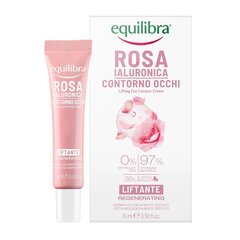 Silmaümbruskreem hüaluroonhappega Equilibra Rosa Regenerating Lifting Eye Contour Cream Rose, 15ml hind ja info | Equilibra Parfüümid, lõhnad ja kosmeetika | hansapost.ee