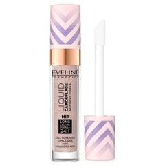 Veekindel peitekreem hüaluroonhappega Eveline Liquid Camouflage HD 04 Light Almond, 7,5 ml hind ja info | Jumestuskreemid ja puudrid | hansapost.ee