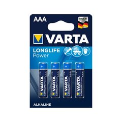 Varta Longlife LR03 patareid, 4 tk. hind ja info | Patareid | hansapost.ee