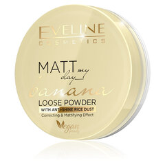 Рассыпчатая пудра для лица Eveline Matt My Day Banana Loose Powder, 6 г цена и информация | Пудры, базы под макияж | hansapost.ee