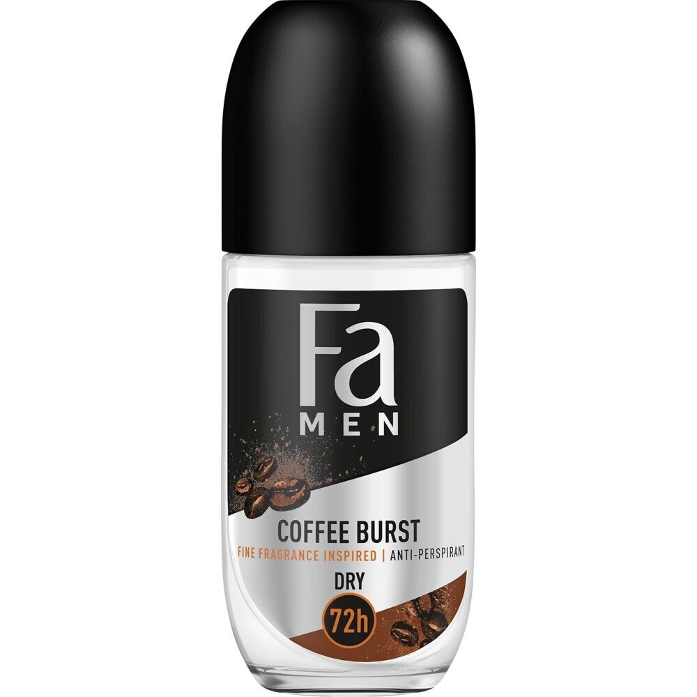 Rulldeodorant meestele Fa Men Anti-Perspirant Coffee Burst, 50ml цена и информация | Deodorandid | hansapost.ee